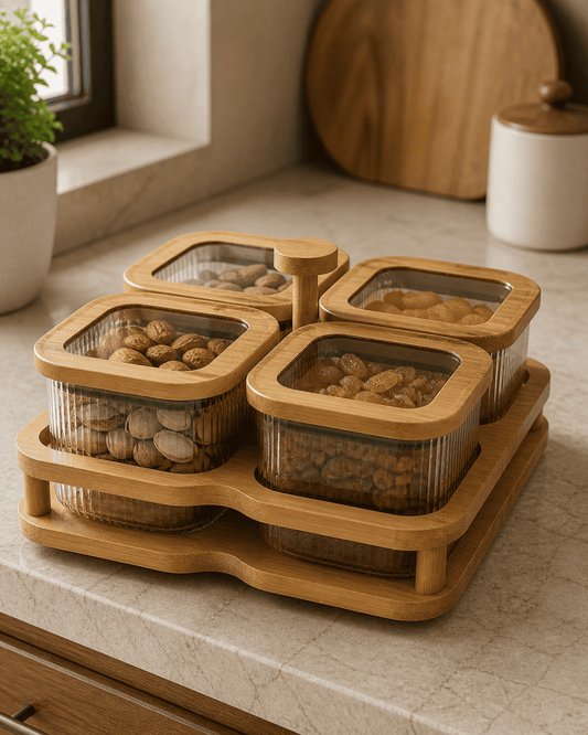 Air Tight Candy/Nuts Jar (Set of 4)
