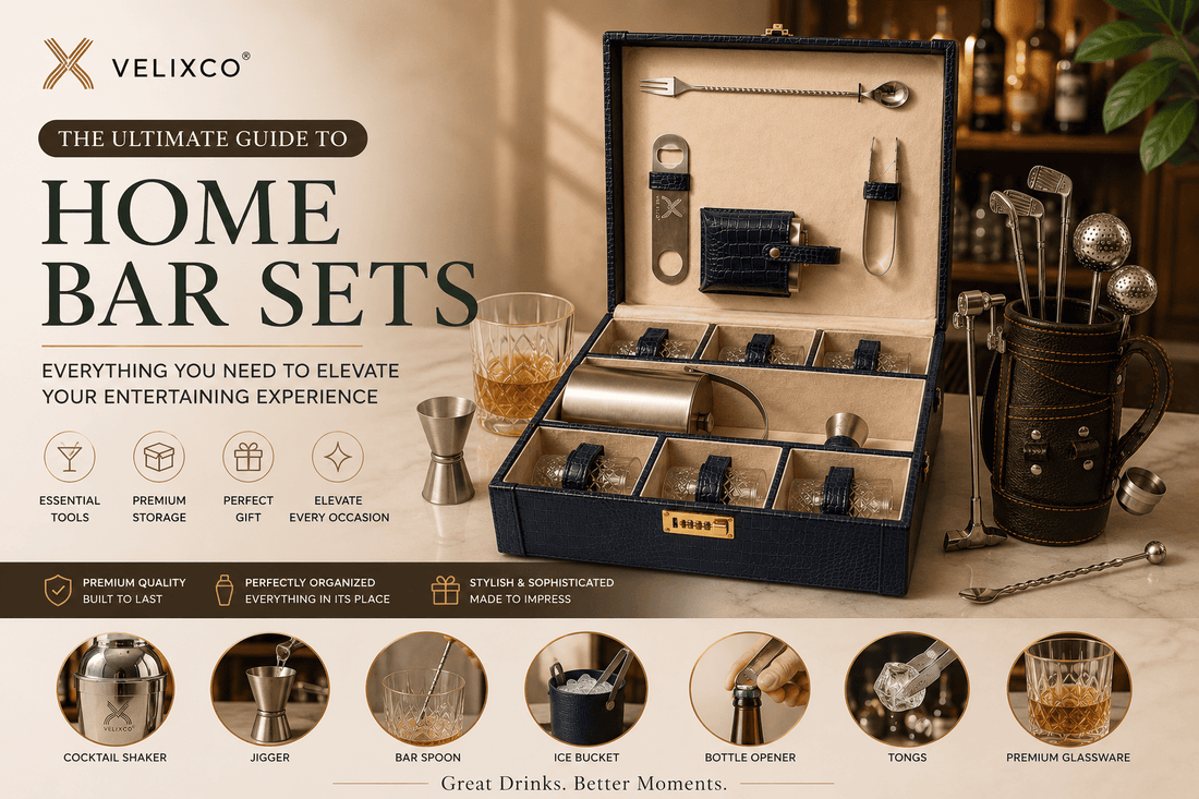 The Ultimate Guide to Home Bar Sets - Velixco