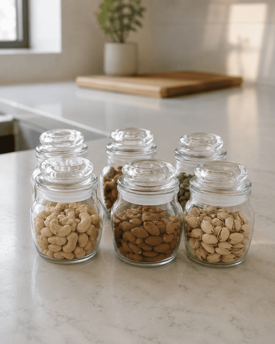 Airtight Glass Jar for Kitchen – Vacuum Seal 100ml