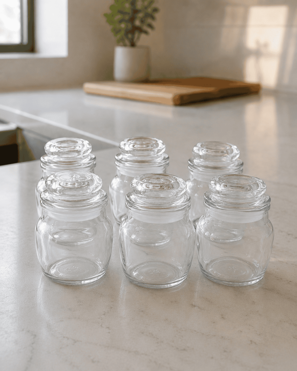 Airtight Glass Jar for Kitchen – Vacuum Seal 100ml