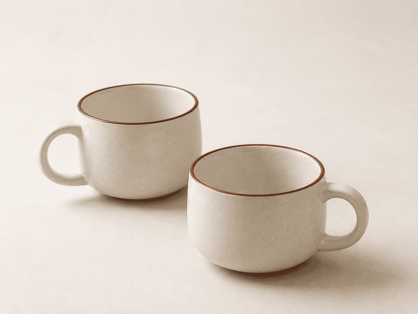 VELIXCO Amber Bloom Vintage Mug Set of 2