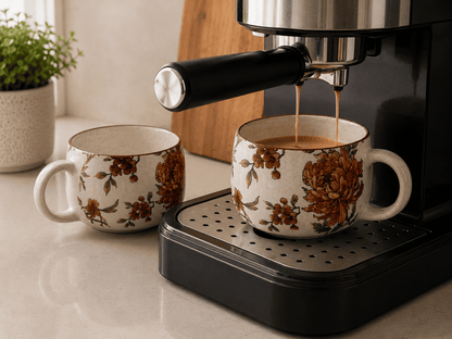 VELIXCO Autumn Bloom Mug Set of 2