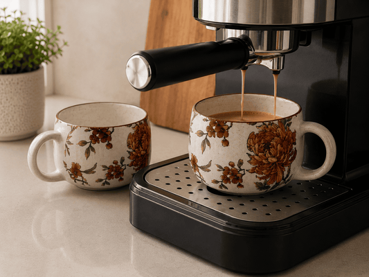 VELIXCO Autumn Bloom Mug Set of 2