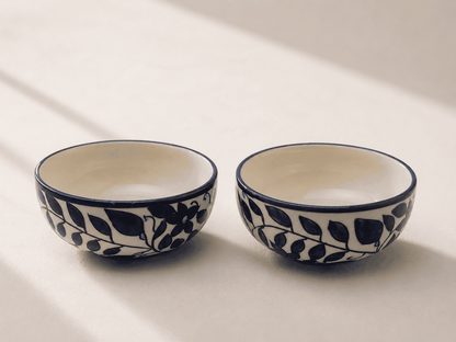 VELIXCO Azure Tile Snack Bowl Set of 2