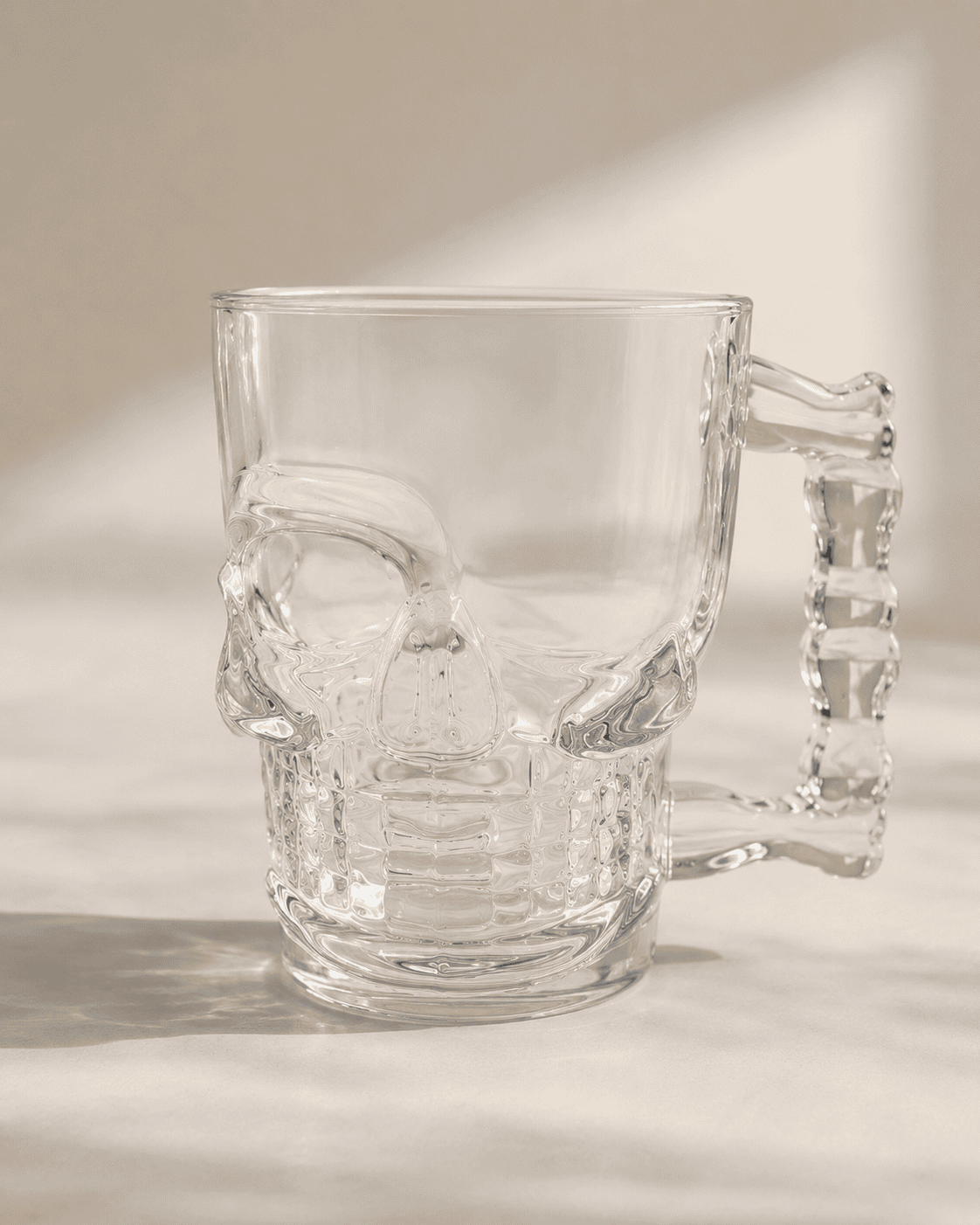 Beer Mug Glass Online – 500ml Bold Skull Design (Set of 2)