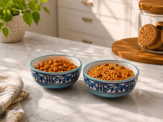 VELIXCO Bohemian Floral Bowl Set of 2