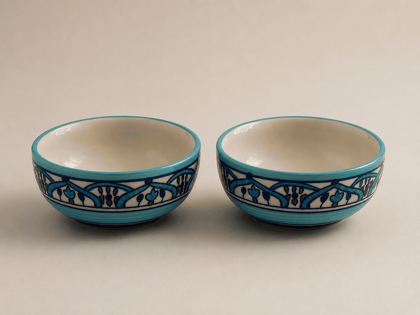 VELIXCO Bohemian Floral Bowl Set of 2