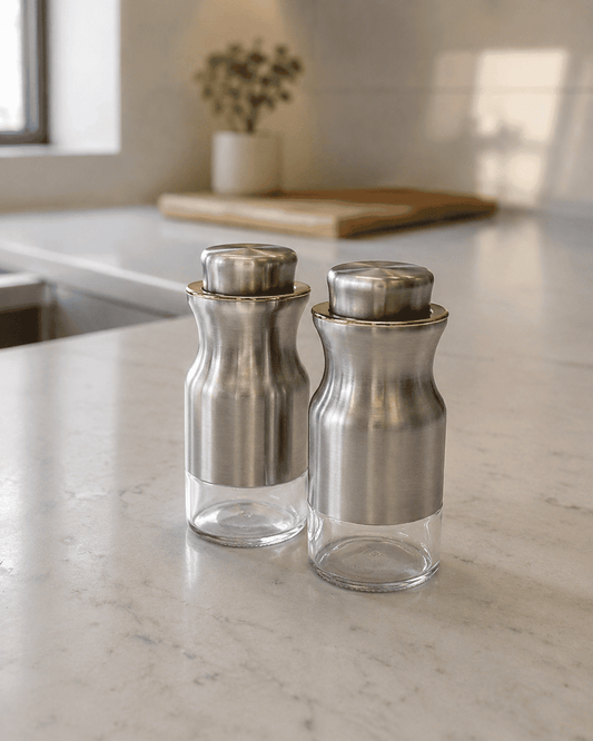 Chrome Glass Sprinkler (Set of 2)