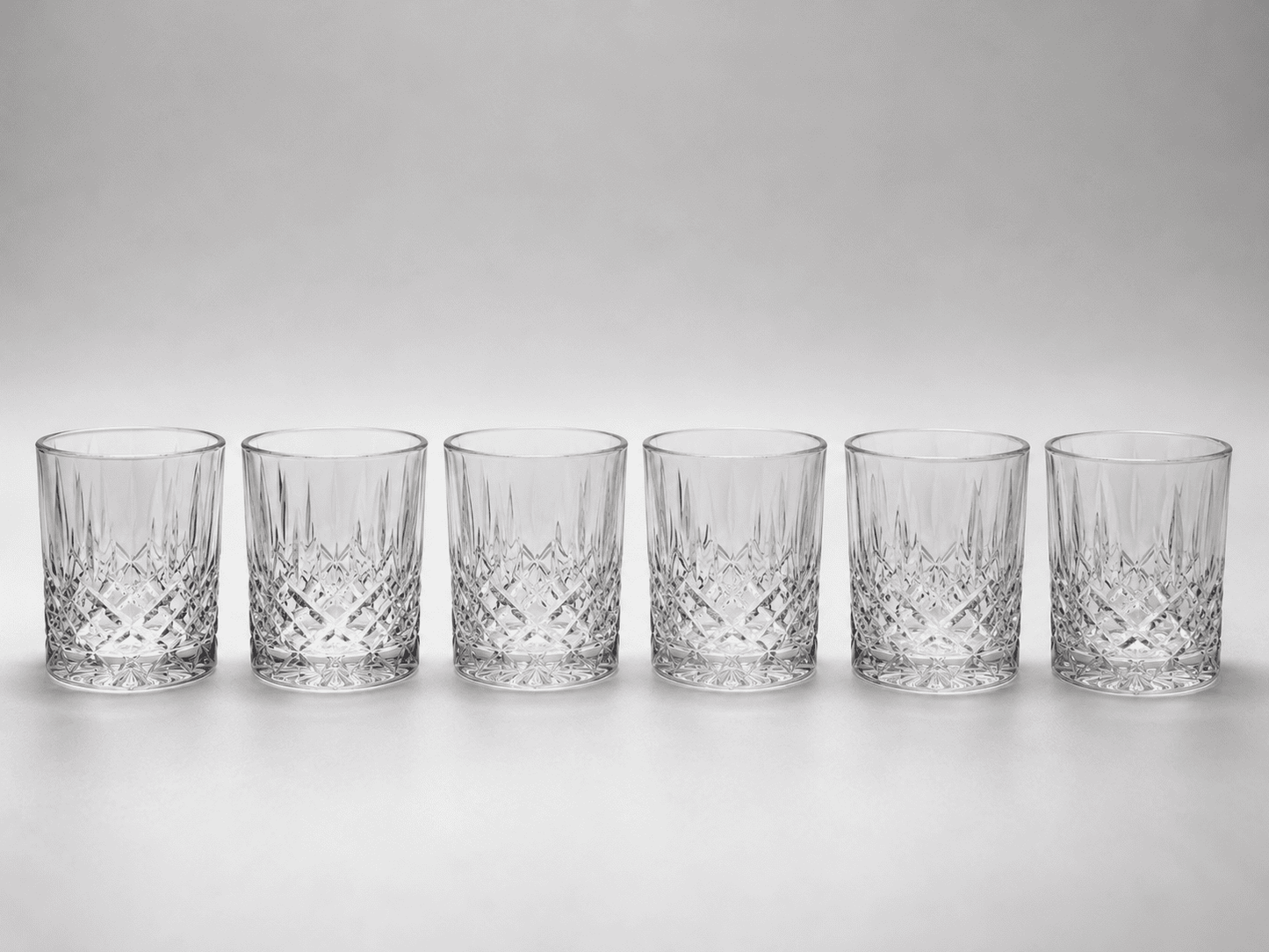 Crystal Whisky Glasses India – Monark Set of 6 x 310ml