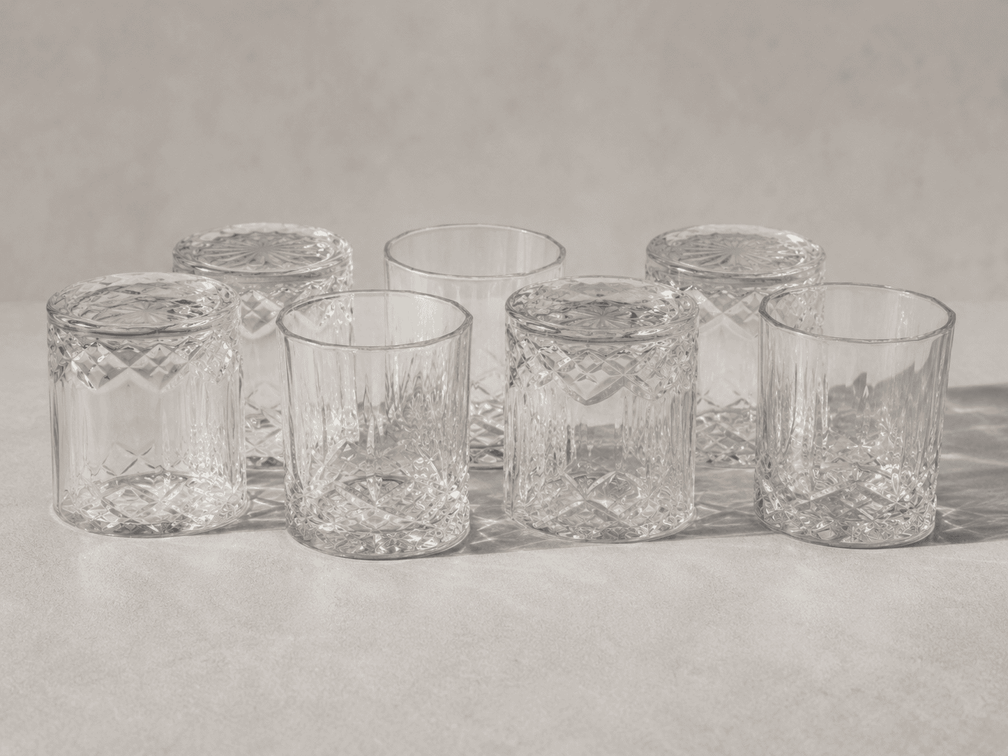Crystal Whisky Glasses India – Monark Set of 6 x 310ml