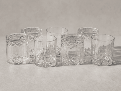 Crystal Whisky Glasses India – Monark Set of 6 x 310ml