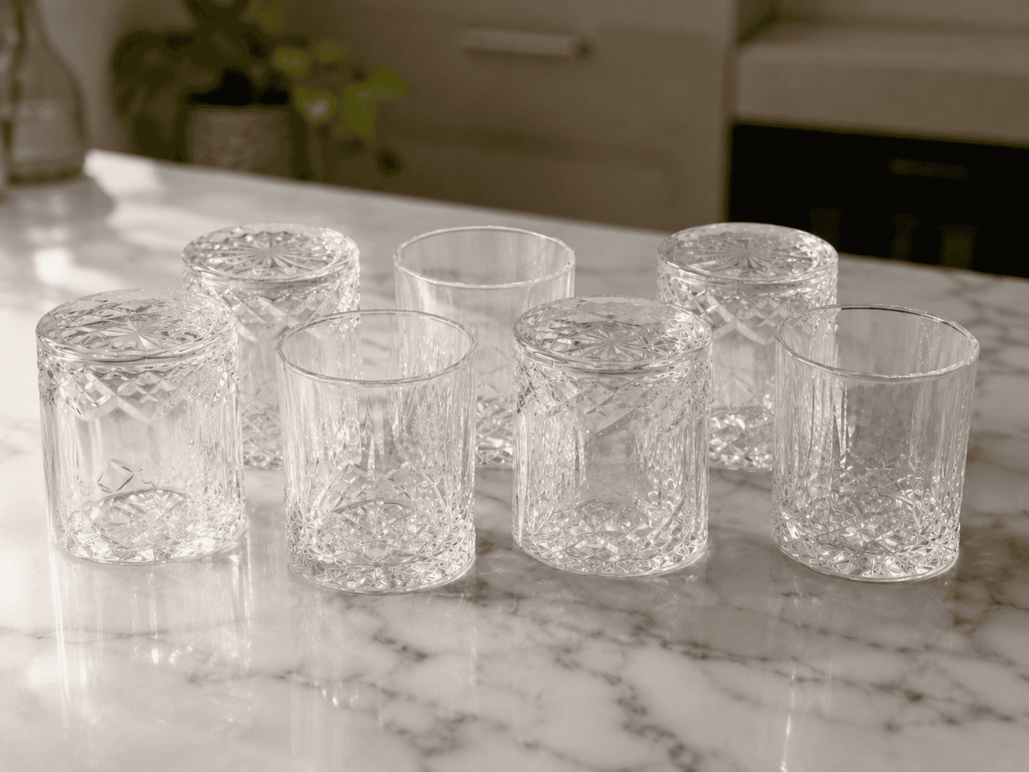 Crystal Whisky Glasses India – Monark Set of 6 x 310ml