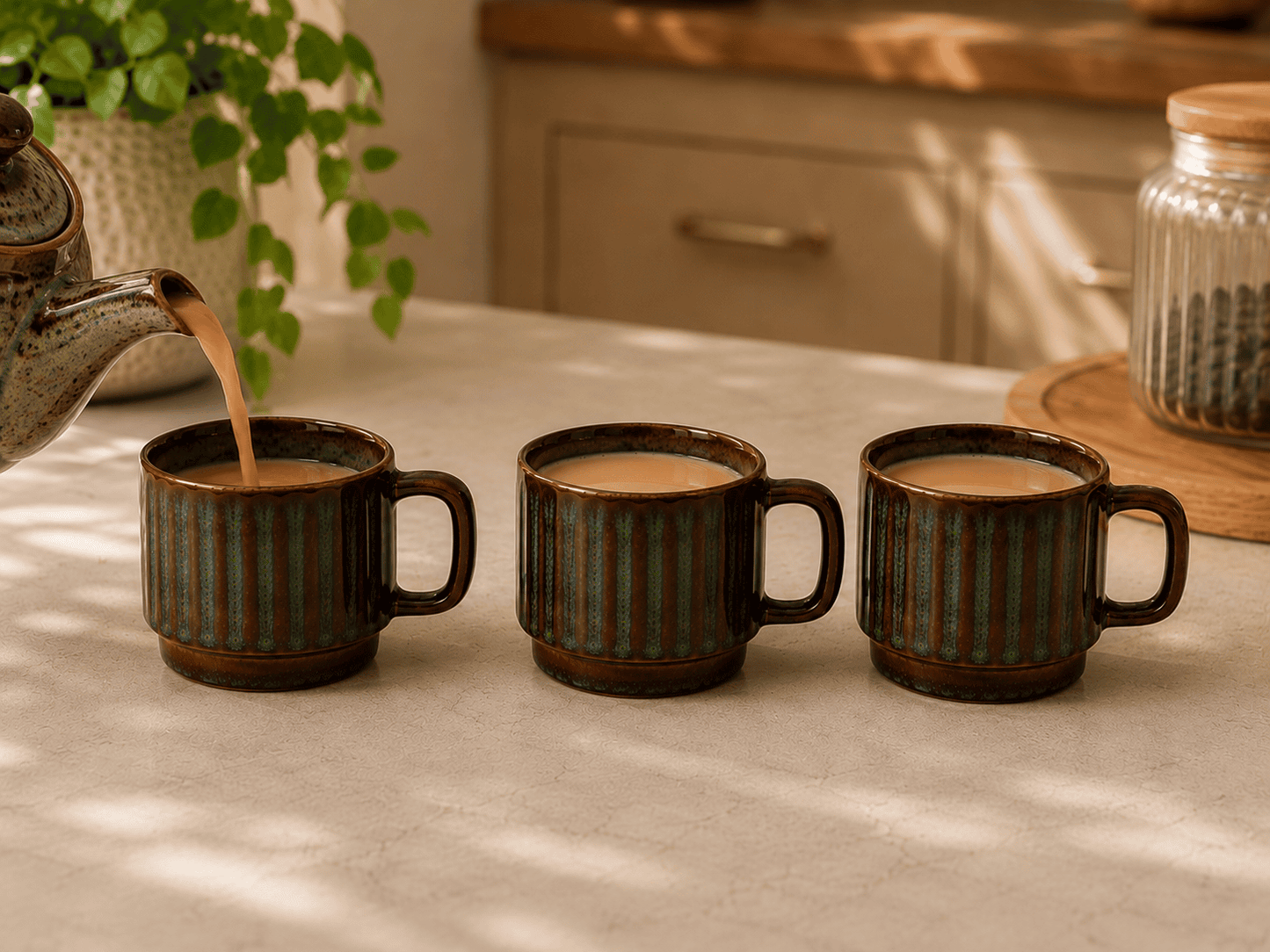 VELIXCO Forest Ridge Mug Set of 3