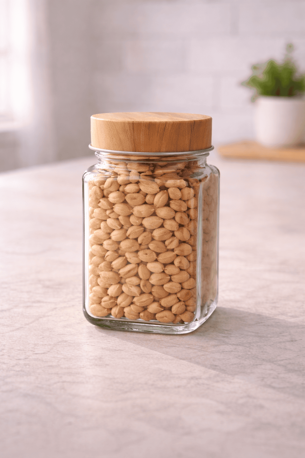 Glass Airtight Storage Jars – Cube Design 310ml (Set of 3)