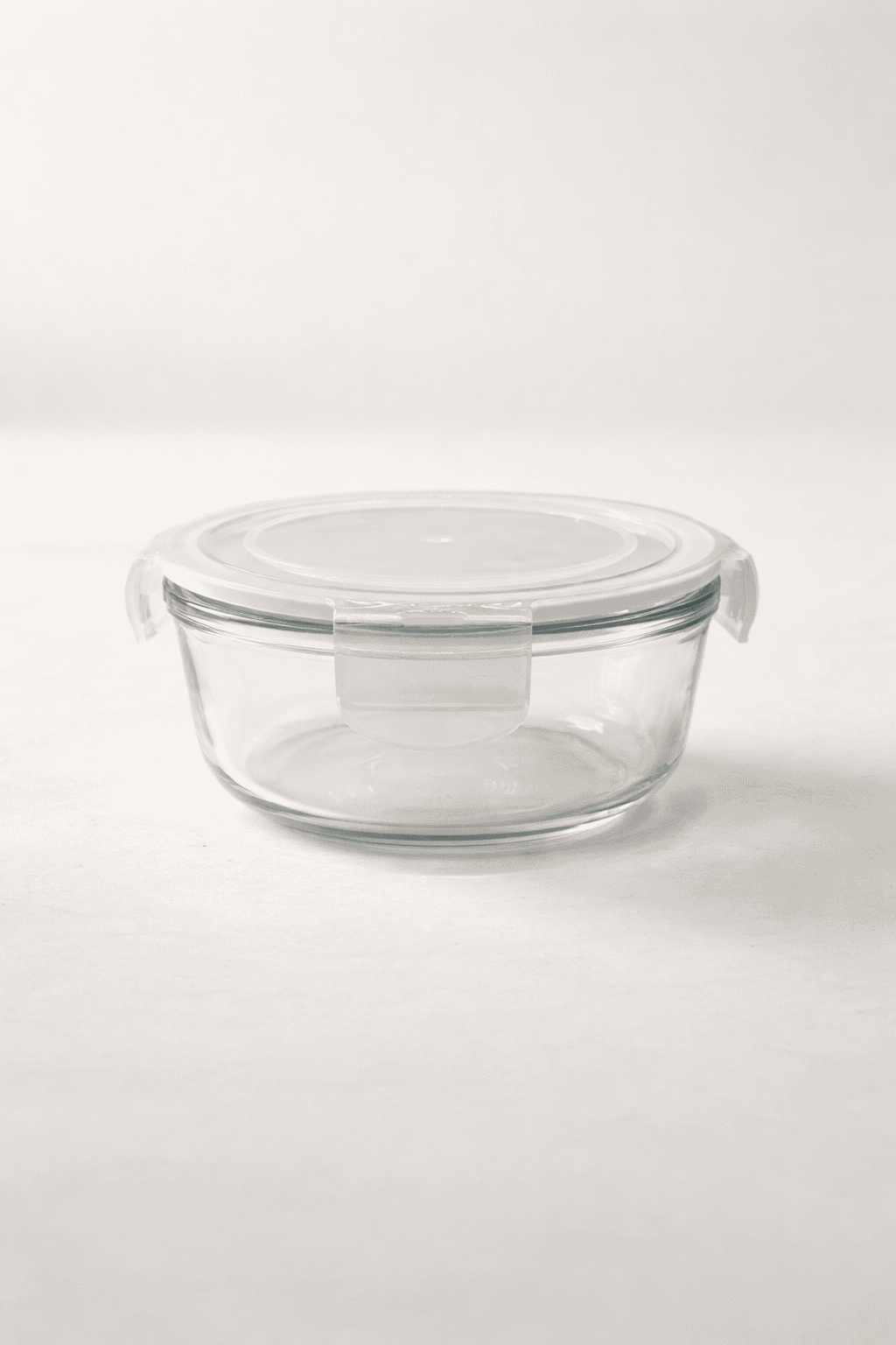 Glass Food Container with Lid – Round Airtight 400ml (Set of 3)