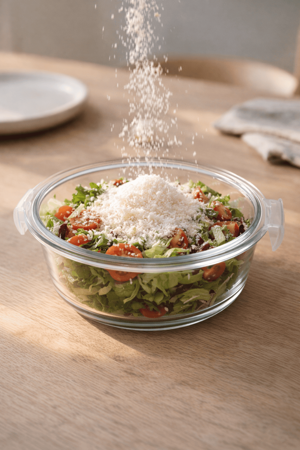 Glass Food Container with Lid – Round Airtight 400ml (Set of 3)