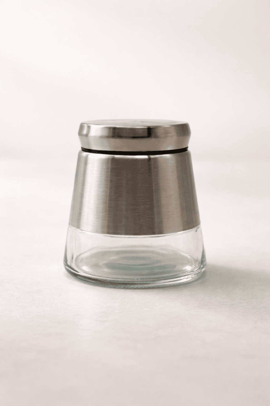 Glass Pantry Storage Containers – Half Steel Glass 750ml (Set of 2) - Velixco
