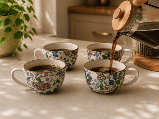 VELIXCO Juliette Bloom Mug Set of 4 - Velixco