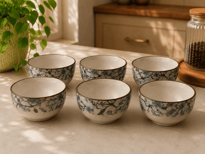 VELIXCO Lavender Meadow Bowl Set of 6