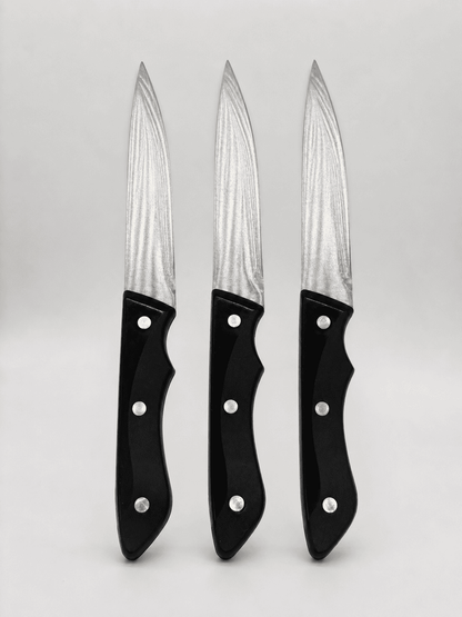 Magnetic Steel Knife Set for Home – 3 Piece Stainless Steel