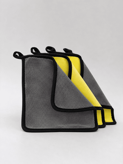 Microfiber Cleaning Cloth Reusable – Yellow Reversible 30cm