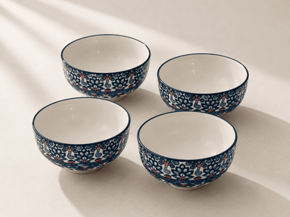 VELIXCO Mediterranean Mosaic Bowl Set of 4