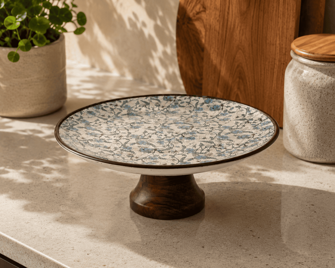 VELIXCO Nordic Pedestal Cake Stand Set of 1
