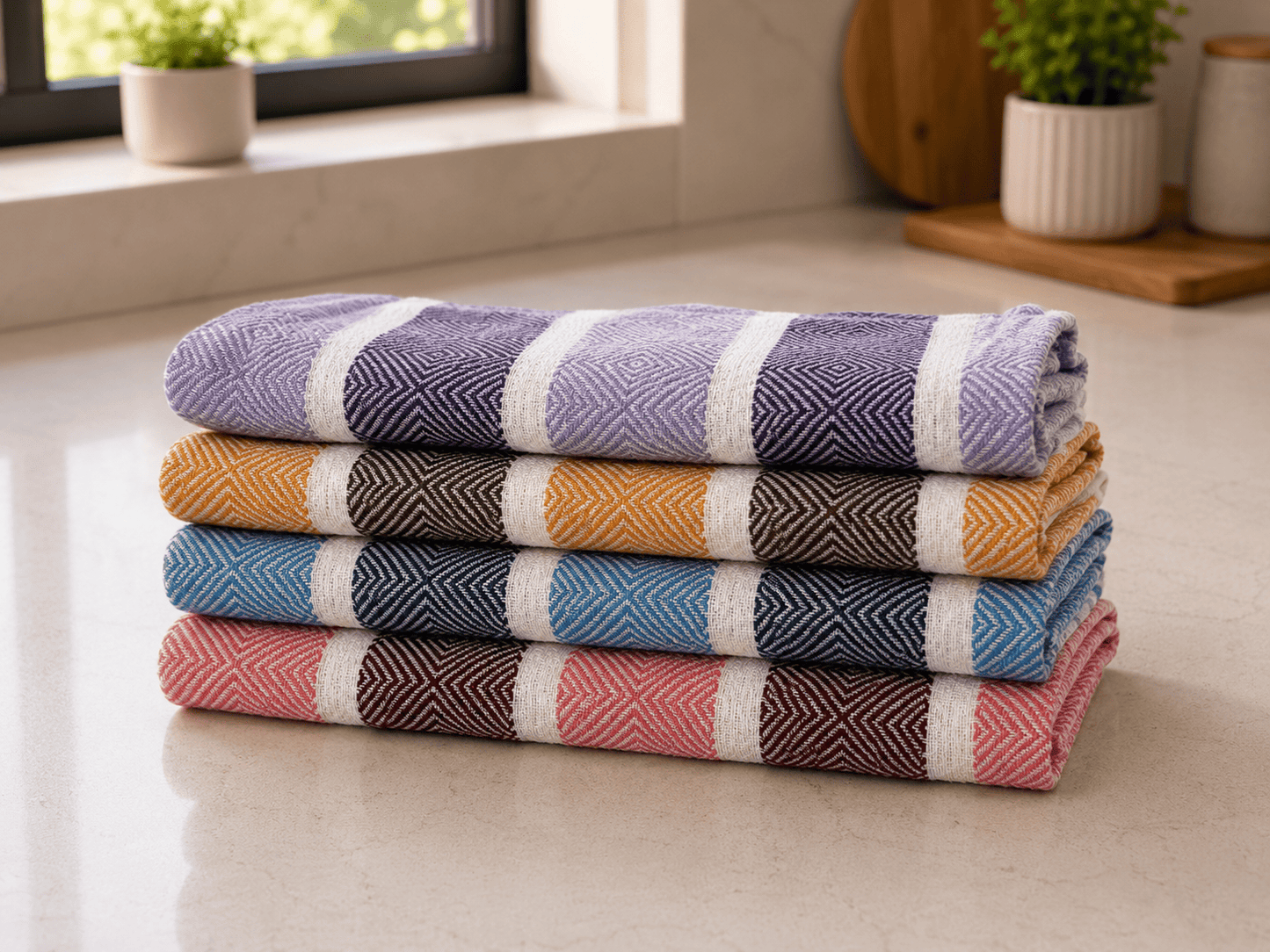 Reusable Kitchen Towel India – Multicolour Cotton Cloth