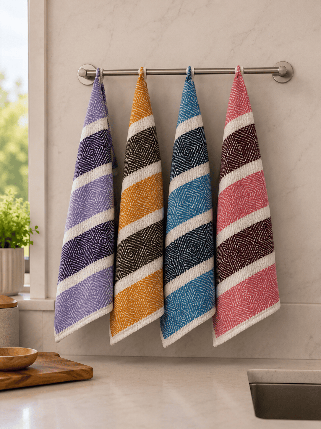Reusable Kitchen Towel India – Multicolour Cotton Cloth