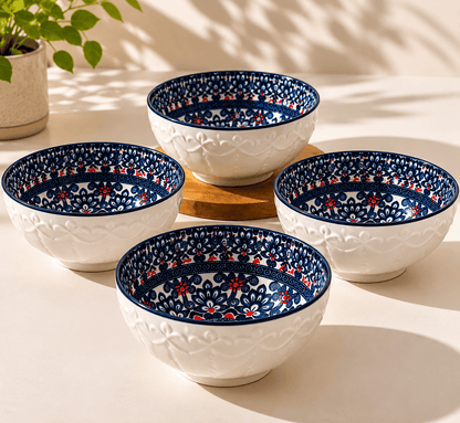 VELIXCO Royal Mosaic Serving Bowl Set of 4