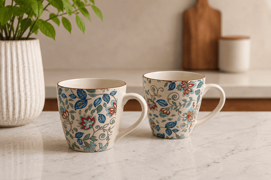 VELIXCO Rustic Maple Mug Set of 2