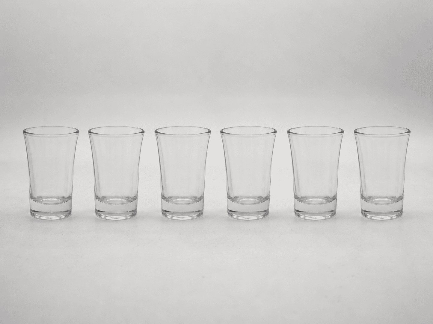 Shot Glass Set of 6 - Clear Tequila & Party Bar Glasses