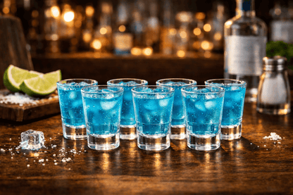 Shot Glass Set of 6 - Clear Tequila & Party Bar Glasses