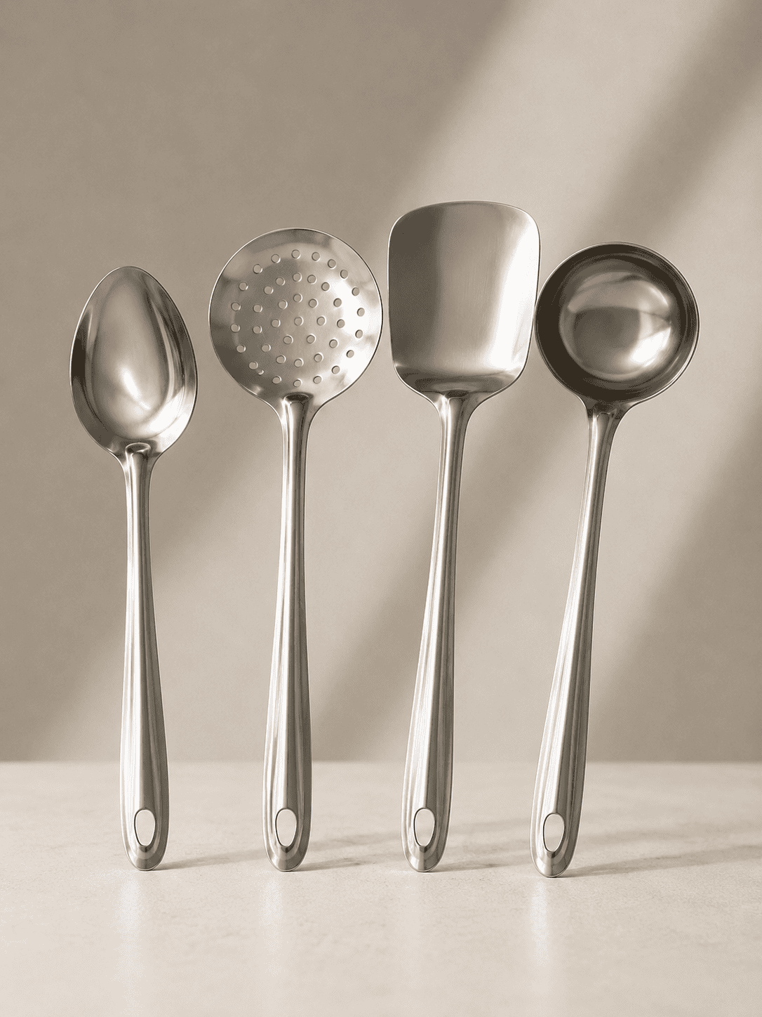 Stainless Steel Kitchen Spatula Tool Set – 4-Piece
