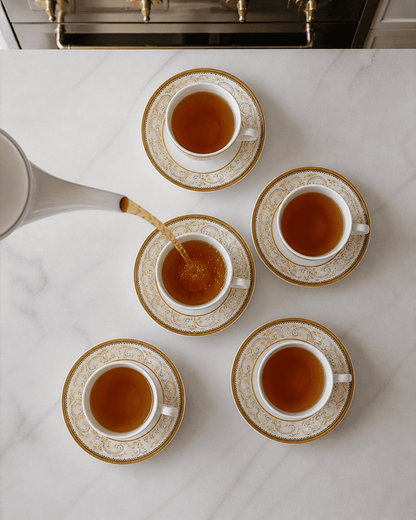 Tea/Coffee Cup & Saucer - New Georgian Magic Series MG 273 (Set of 6)