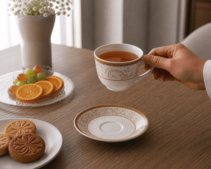 Tea/Coffee Cup & Saucer - New Georgian Magic Series MG 273 (Set of 6)