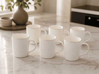 Tea/Coffee Mug Hazzal Max Emboss Series (Set of 6)