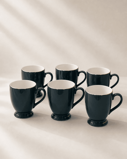 Tea/Coffee Mug Icon Big Bliss Series Green (Set of 6)