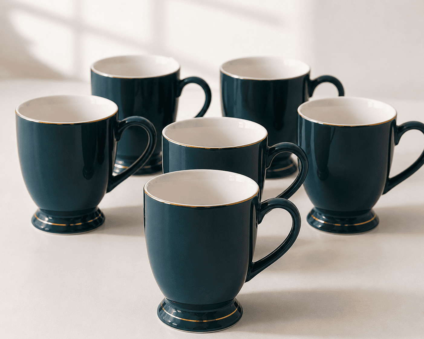 Tea/Coffee Mug Icon Big Bliss Series Green (Set of 6)