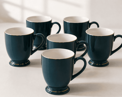 Tea/Coffee Mug Icon Big Bliss Series Green (Set of 6)