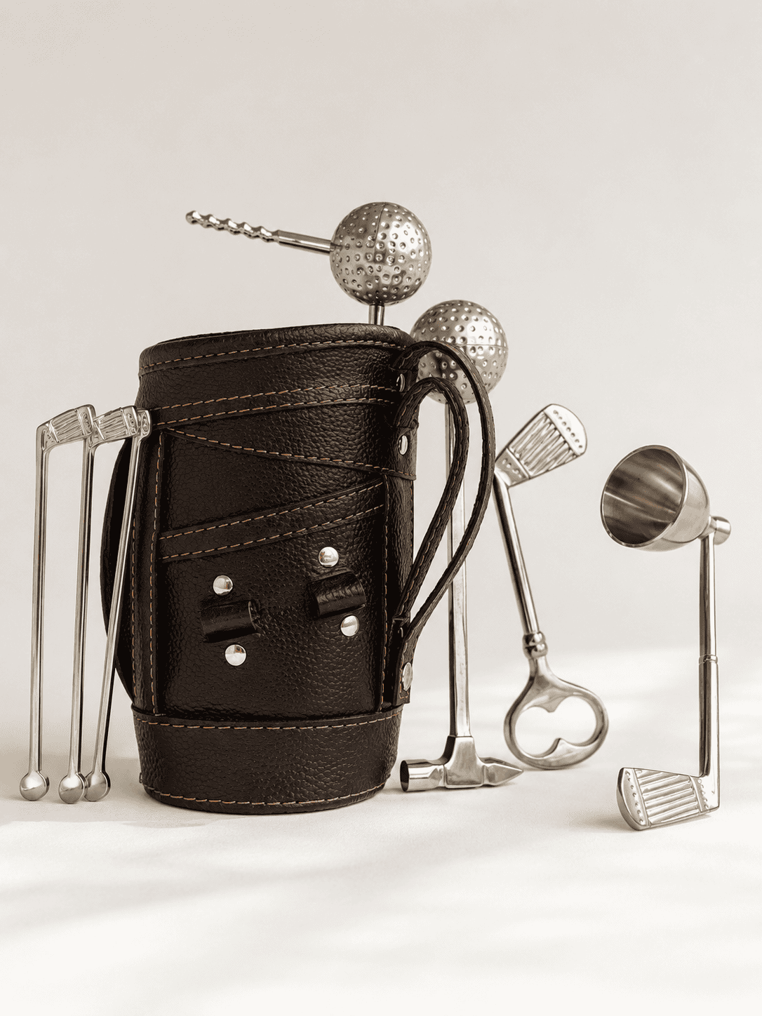 VELIXCO Golf-Themed Cocktail Tool Set