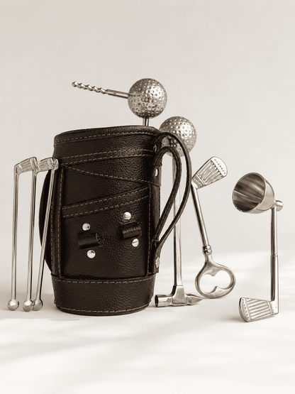 VELIXCO Golf-Themed Cocktail Tool Set
