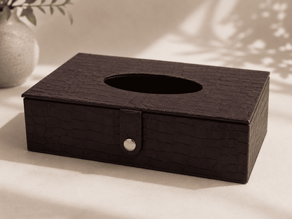 VELIXCO Premium Leatherette Tissue Box