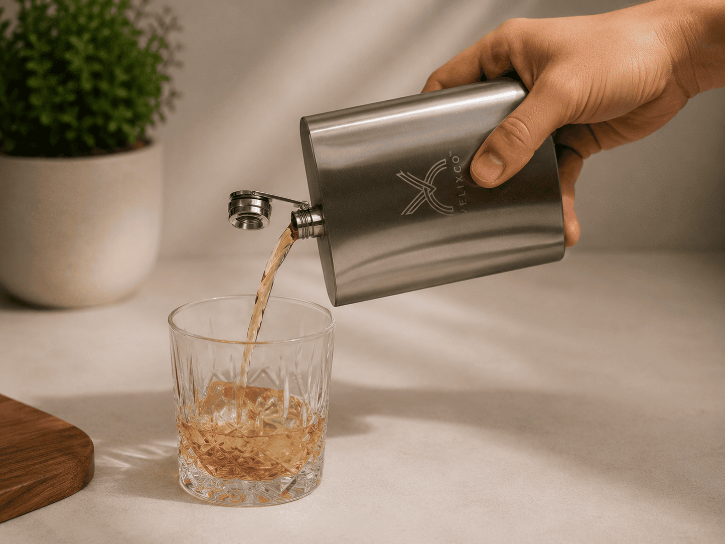 VELIXCO Stainless Steel Hip Flask