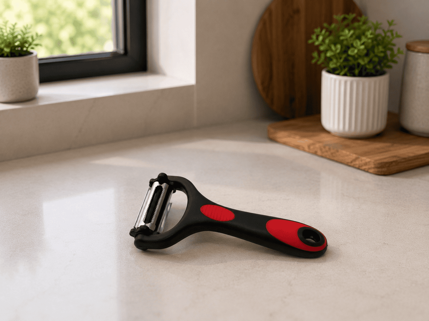 Vegetable Peeler Stainless Steel – 3-in-1 Rotatable Blades