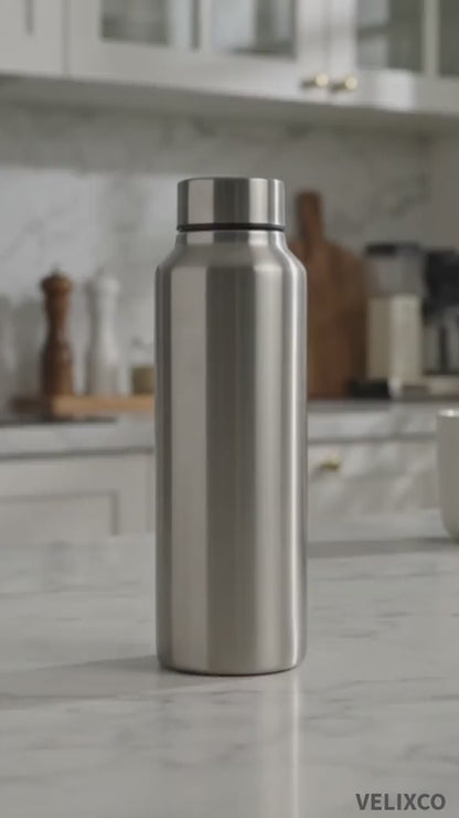 BPA Free Steel Bottle – Single-Wall Stainless Steel 1 Litre