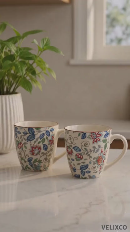 VELIXCO Rustic Maple Mug Set of 2