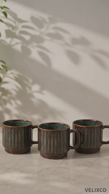 VELIXCO Forest Ridge Mug Set of 3