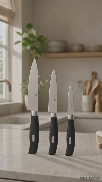 Professional Stainless Steel Knife (Set of 3)