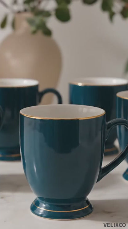 Tea/Coffee Mug Icon Big Bliss Series Green (Set of 6)